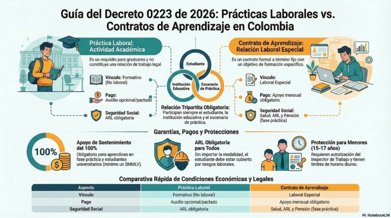 Decreto 0223 de 2026: Cambios en los contratos de aprendizaje